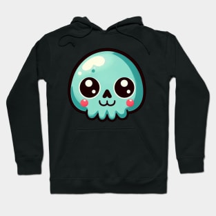 Mint Jelly Kawaii Skull Hoodie